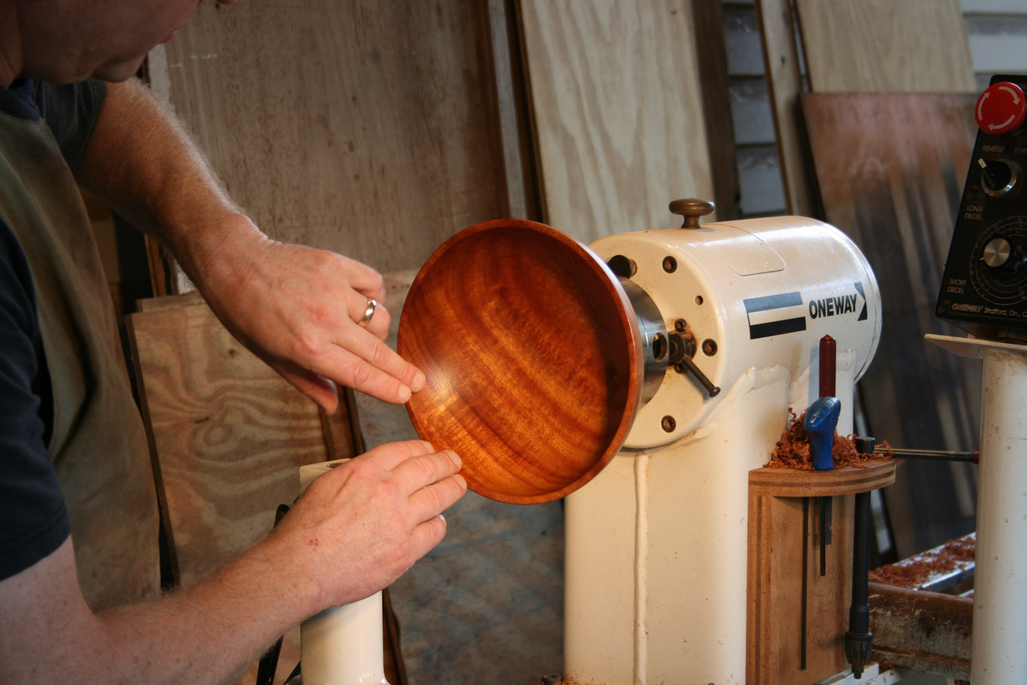 Mark Turning a Super Cool Bowl